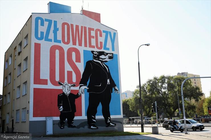 murale - mural Człowieczy los, Warszawa.jpg